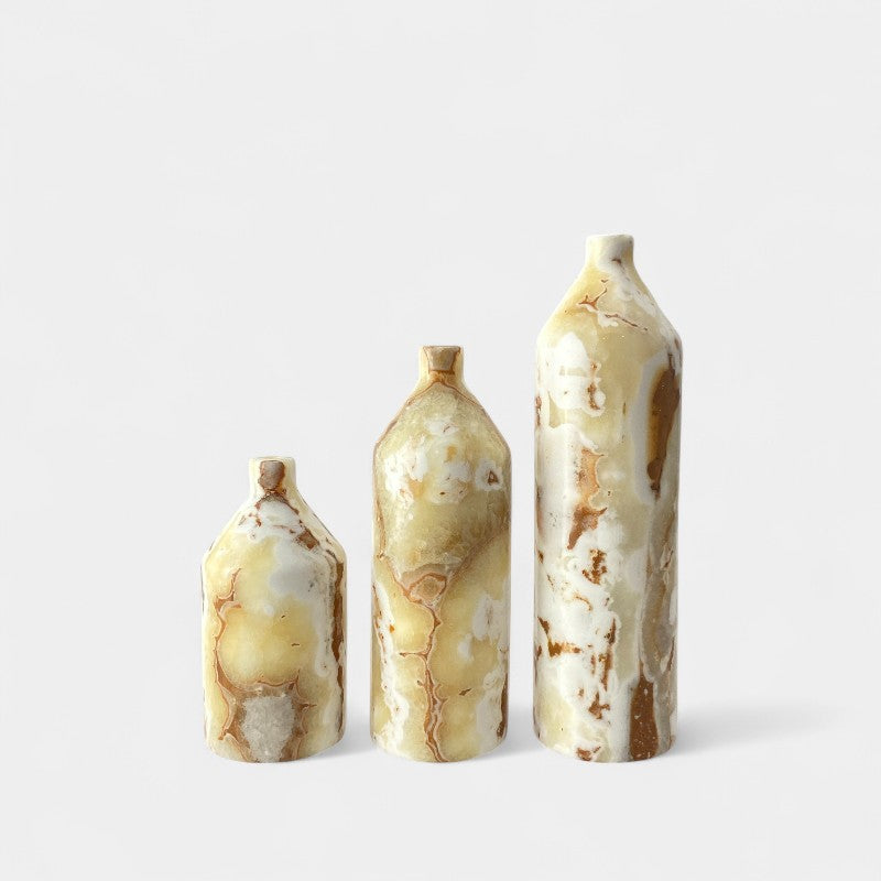 Short Neck Marble Vase Tall