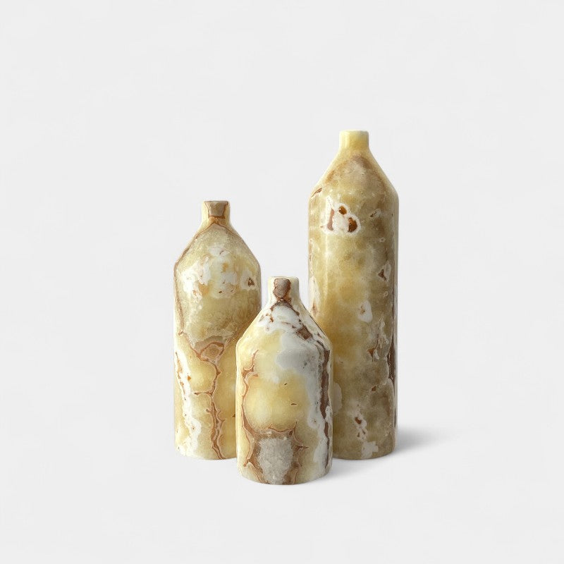 Short Neck Marble Vase Tall