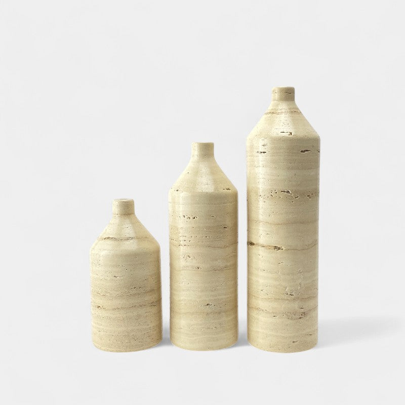 Short Neck Marble Vase Tall