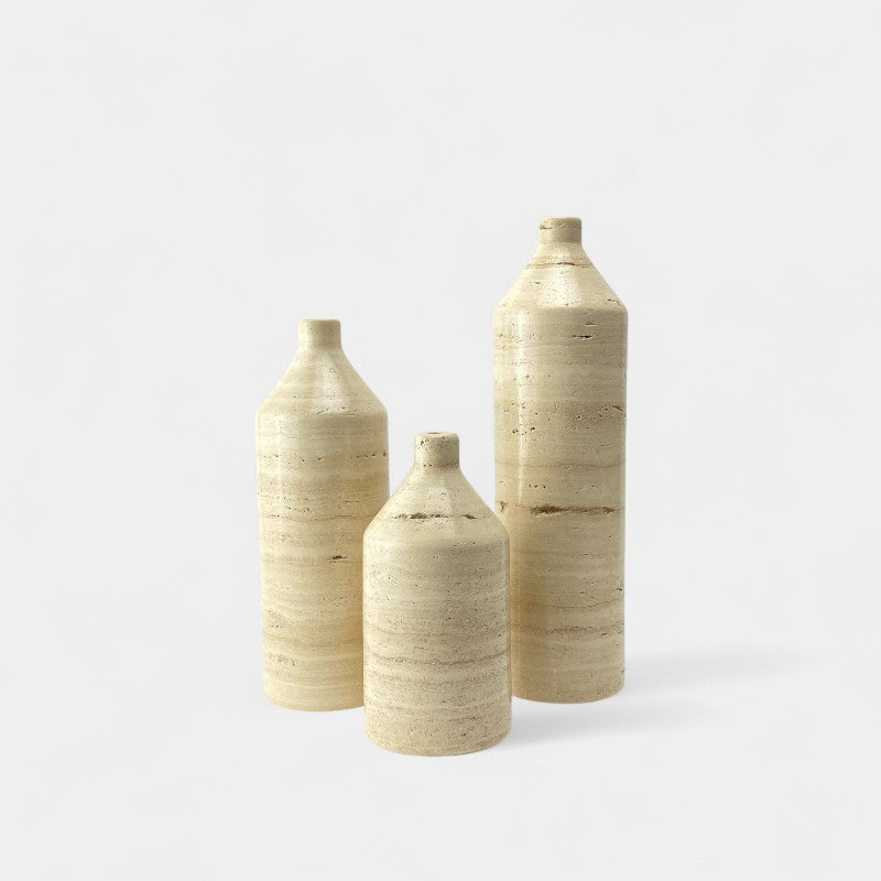 Short Neck Marble Vase Tall
