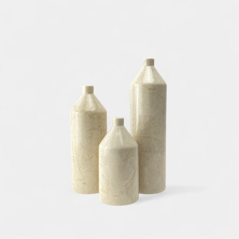Short Neck Marble Vase Tall