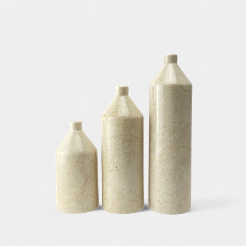 Short Neck Marble Vase Tall