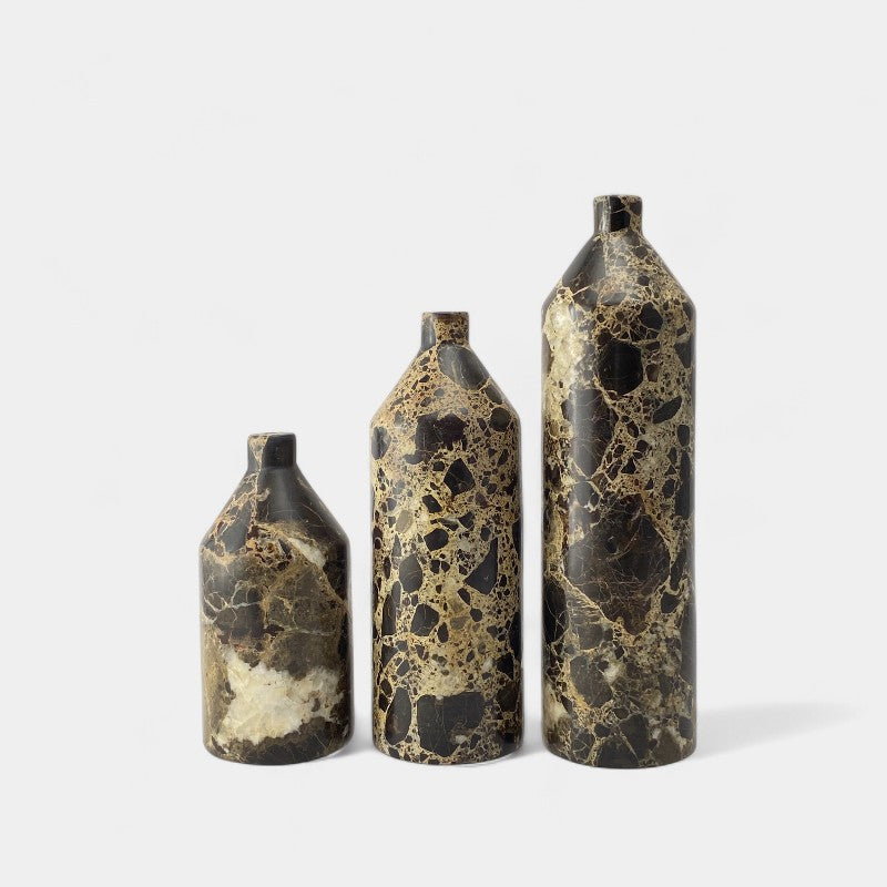 Short Neck Marble Vase Tall