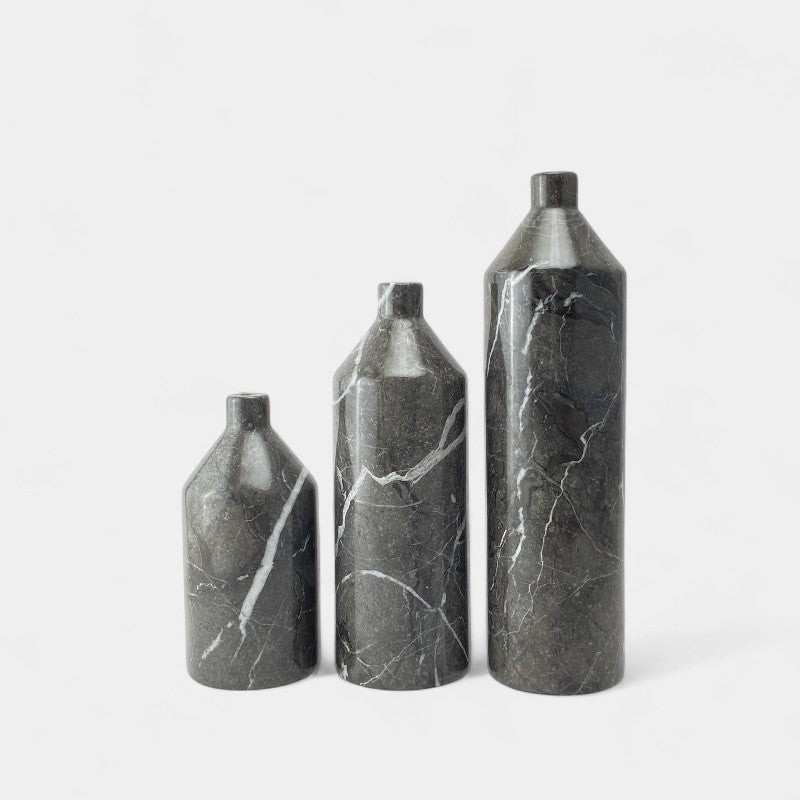Short Neck Marble Vase Tall