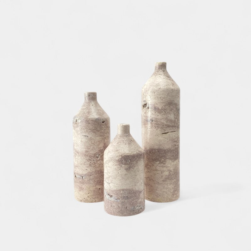 Short Neck Marble Vase Tall