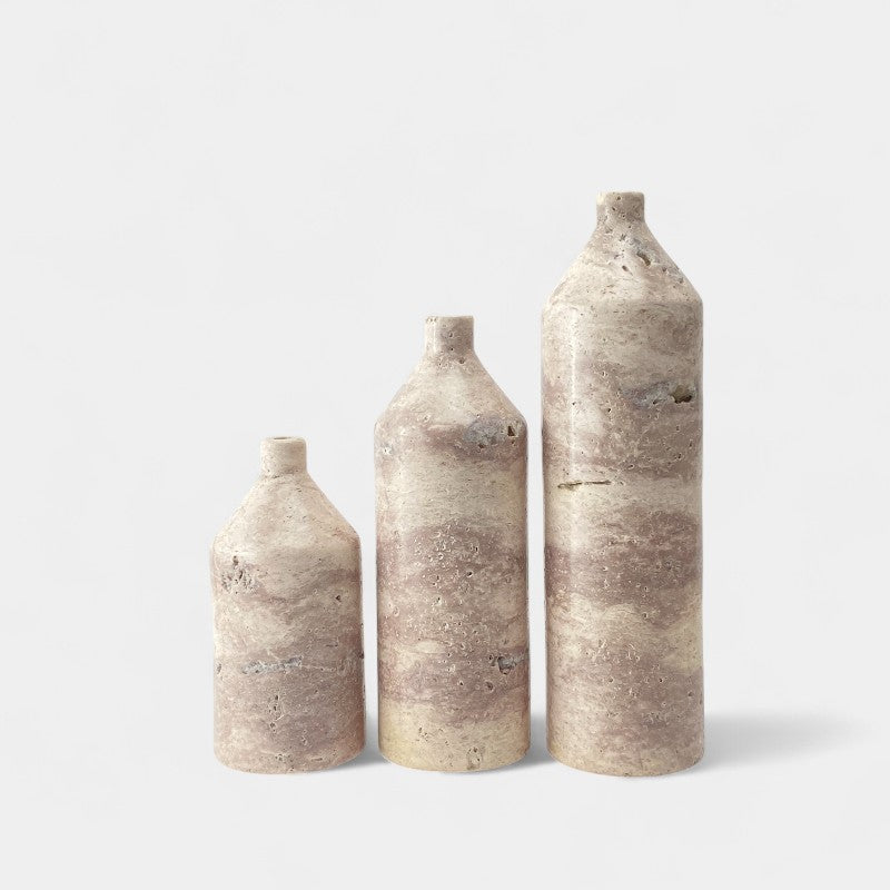 Short Neck Marble Vase Tall