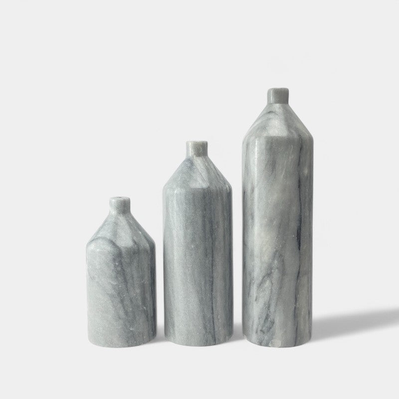 Short Neck Marble Vase Tall