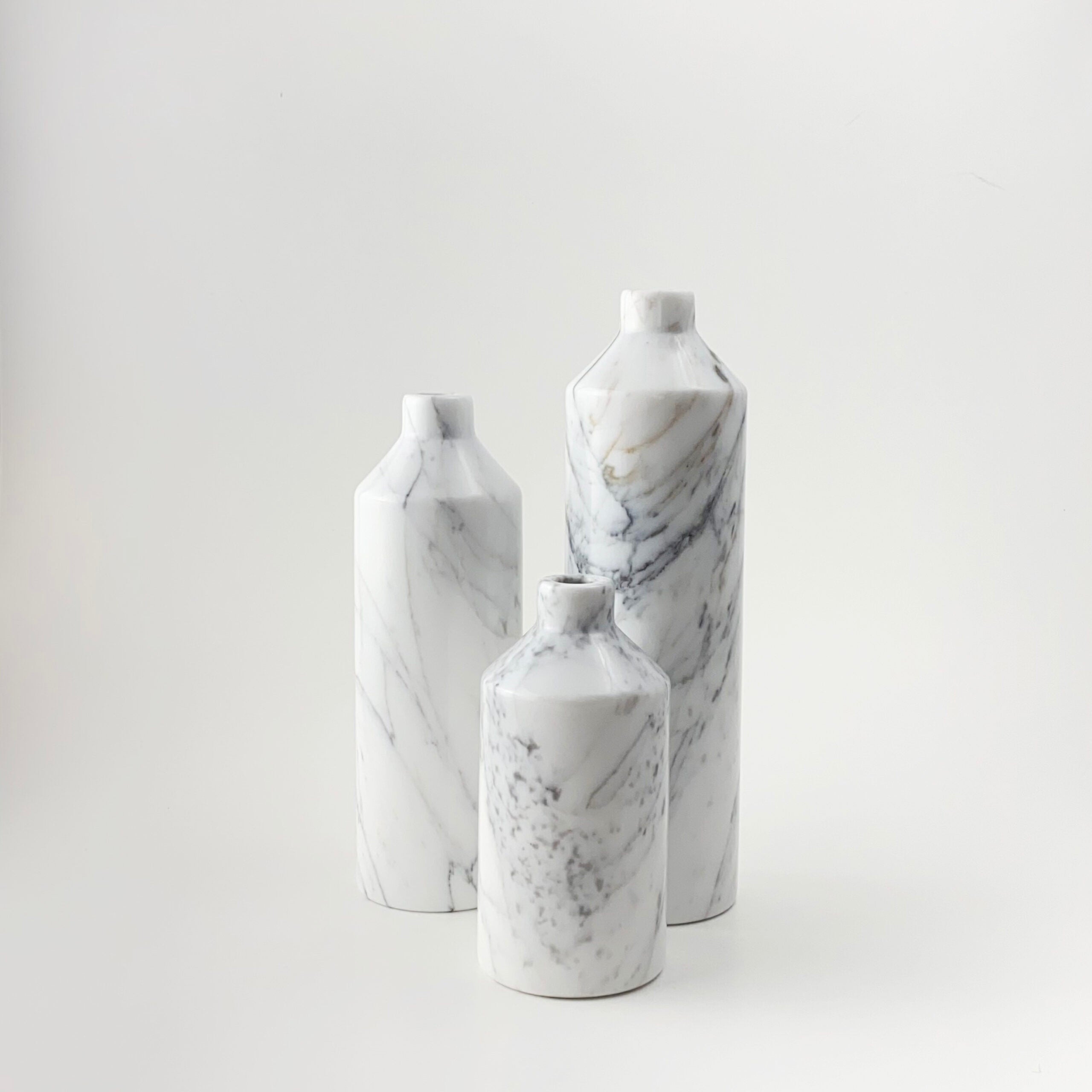 Short Neck Marble Vase Small