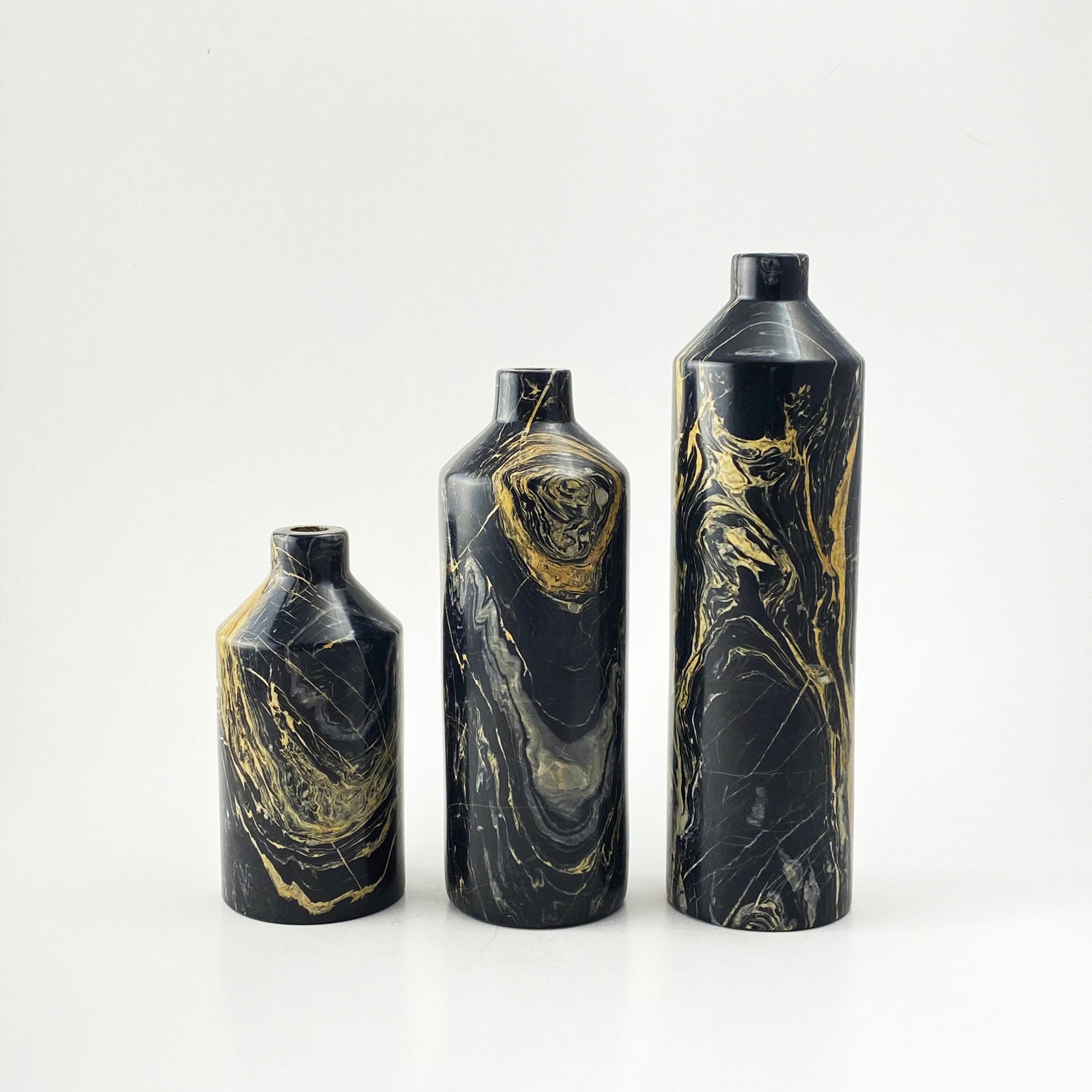 Short Neck Marble Vase Tall