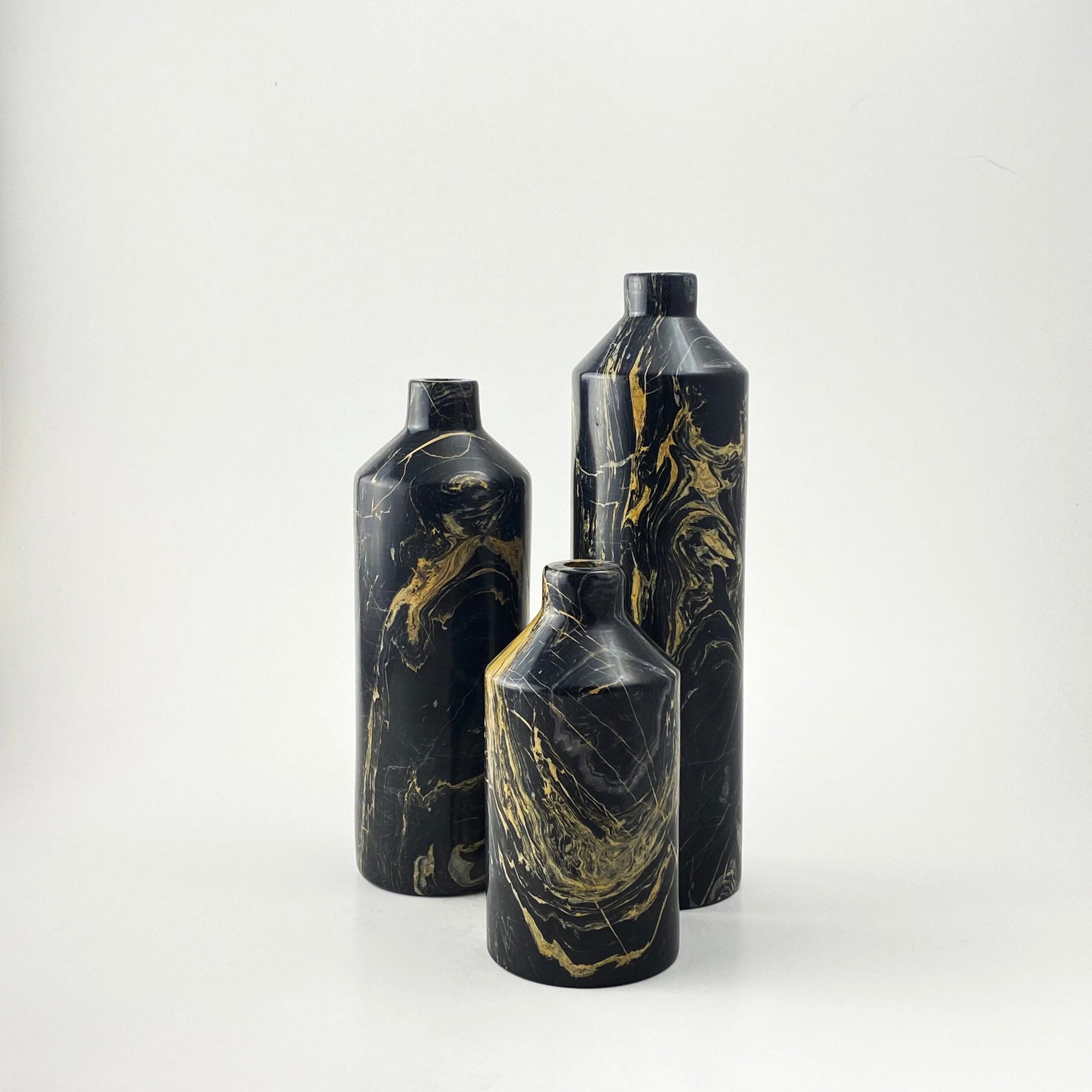 Short Neck Marble Vase Tall